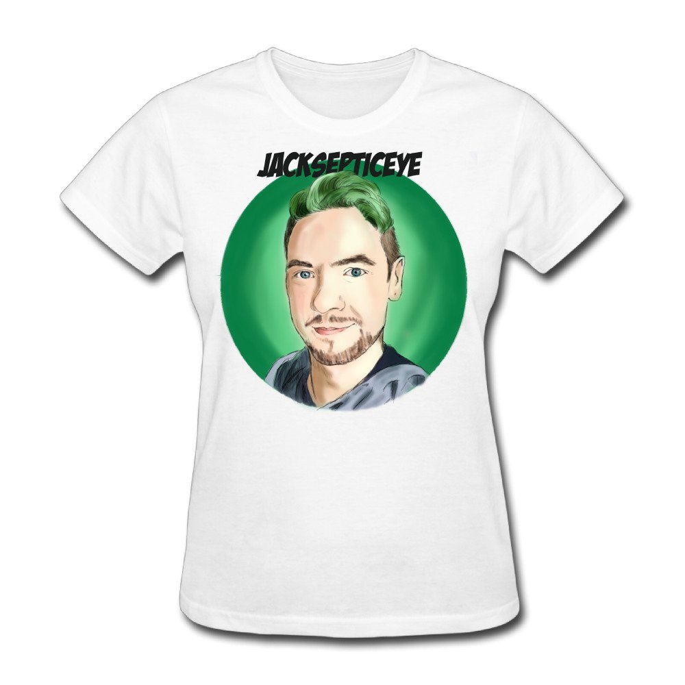 Guiwan Women's Jacksepticeye Green Hair T-shirt: Amazon.com: Books