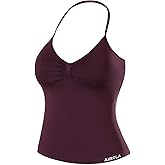 AUROLA Women's Influence Longline Strappy Halter Workout Tank Top