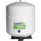 TankRo RO132-TNK Reverse Osmosis Water Storage Tank, 4 Gallon, White | Easy Under-Sink Installation, Compatible with Most RO Filtration Systems, Durable Steel Construction for Long-Lasting Use