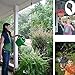 ODDIER Retractable Heavy Duty Easy Reach Pulley Plant Hanging Flower Basket Hook Hanger for Garden Baskets Pots and Birds Feeder Hang High up and Pull Down to Water Or Feed Pack of 2 (Black)