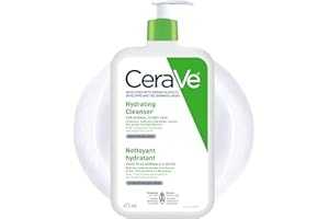 CeraVe Hydrating Face Wash, Daily, Gentle Moisturizing Non-Foaming Facial Cleanser for Men & Women with Hyaluronic Acid, Cera