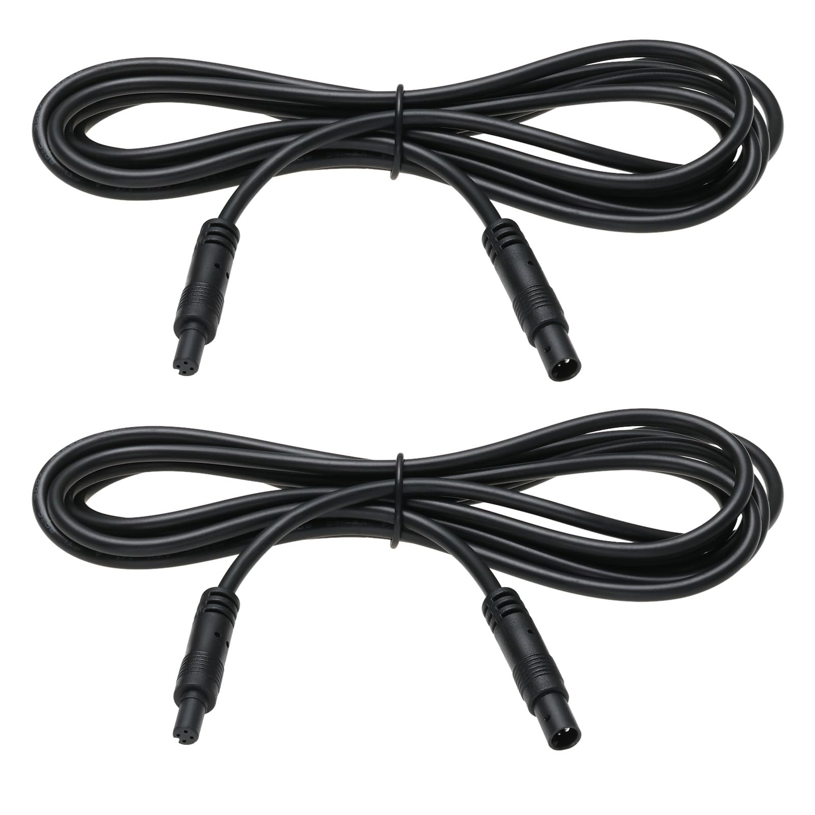ECSiNG 2Pcs 4 Pin 2M Dash Cam Extension Cable Male to Female Car Mounted Camera Adapter Cable For Vehicle Reversing Camera Video Signal Monitoring System