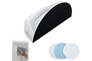 Xanadued Right Angle Semi-Circular Angle Sanding Tool, Multi-Functional Semi-Round Corner Sandpaper, Self-Adhesive Handheld Micro Detail Sander, 3pcs Sandpaper for Wall