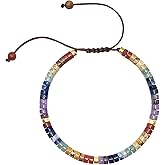 Vyooxcy Chakra Bracelets for Women,7 Chakra Bracelet Crystal Beaded Healing Bracelet for Women Spiritual Bracelets ,Healing Crystals Meditation Relax Women Anxiety