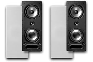 Polk Audio 265-RT 3 Way Vanishing in Wall Speakers - Pair (White)