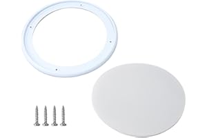 RDEXP 8Inch DIY Car Audio Speaker Cover Decorative Circle Metal Net Mesh Grille White 10.16 x 9.61 x 1.06 Sturdy Construction