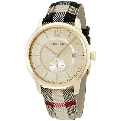 Reloj Burberry Ladies con Esfera Dorada y Textil de Argentina Ubuy