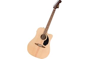 Fender California Debut Redondo CE Series Acoustic Guitar, Beginner Guitar, 2-Year Warranty, Includes Built-In Tuner, Natural