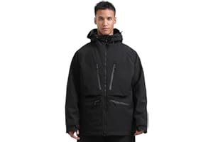 GSOU SNOW Mens Snowboard Jacket Women Ski Jackets Waterproof Insulated Snow Coat Winter Hooded Mountain Coats