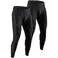 DEVOPS 2 or 3 Pack Men's Thermal Compression Pants, Athletic Leggings Base Layer Bottoms