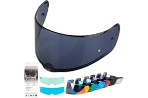 XINGWU Motorcycle Helmet Visor for Sedici Strada 2 Strada 3 LS2 FT2 VECTOR FF801 FF397 with Anti-fog Rainproof Helmet Film Face Shield Motorcycle Helmet Accessories Visor Replacement (Black)