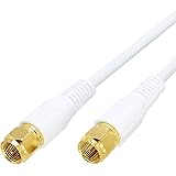 アンテナケーブル 2M 4K8K放送(3224MHz)対応 S-4C-FB 4C同軸 地デジ・BS・CS放送対応 ホワイト 金メッキプラグ F型プラグ⇔F型プラグ 4CFB-FF2WH エコ簡易パッケージ TARO'S
