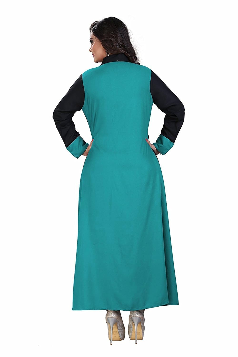 pramukh fashion women's cotton semi-stitch kurti(sky kurtis_multicolour_free size)