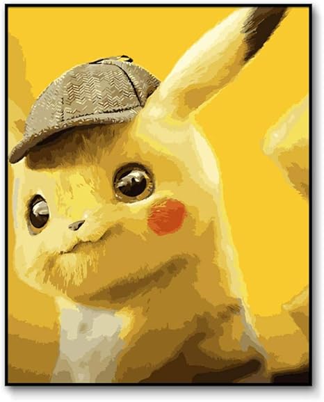 Bild Nach Zahlen Pikachu Poster Gemalde Nach Zahlen Pokemon Malen Nach Zahlen Fur Kinder Pikachu Farben Nach Zahlen 40 50cm Rahmenlos Amazon De Spielzeug