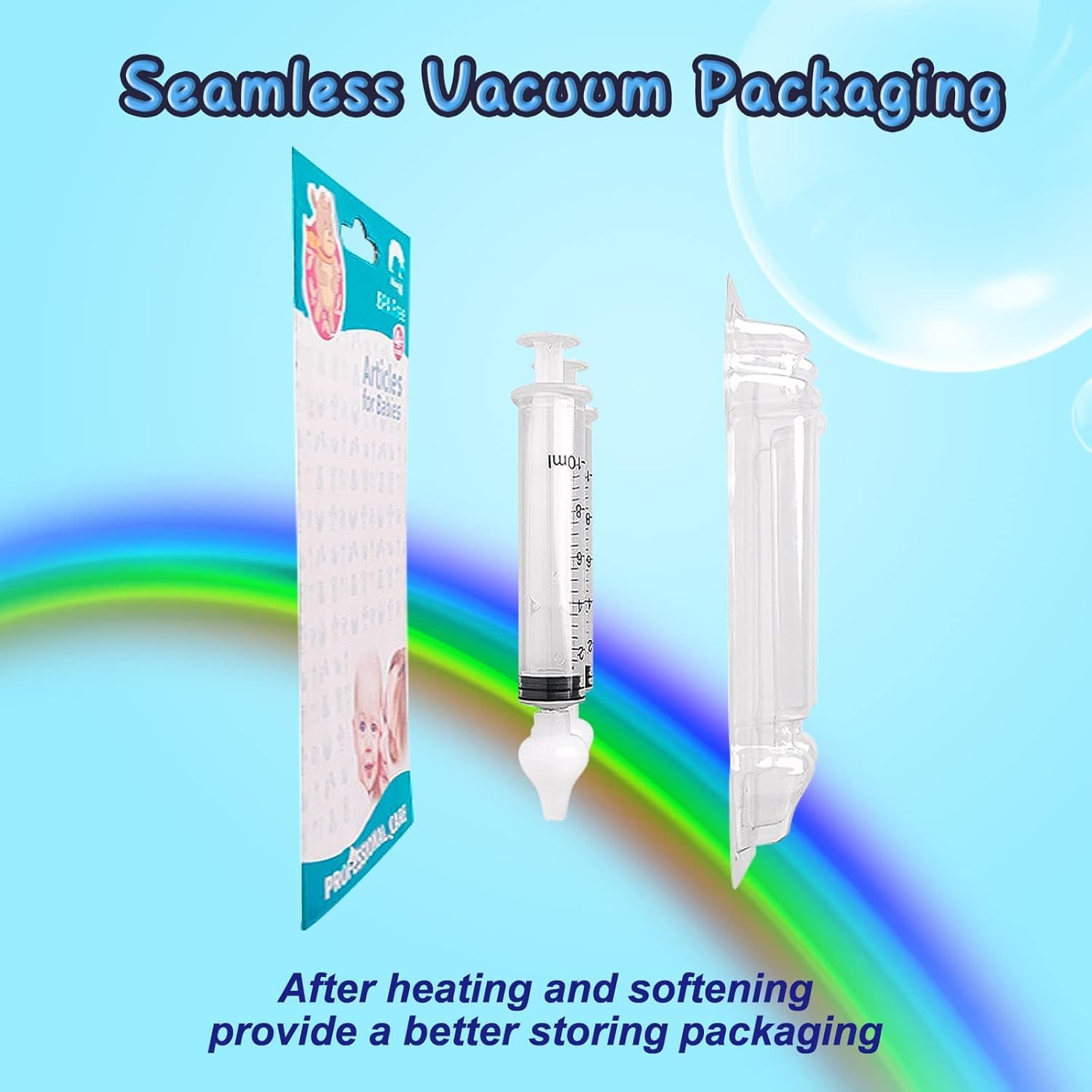 Nasal Syringe for Baby - 4PCS - Safe Silicon Baby Nasal Aspirator Qucik Syringe Nose Cleaner Rinsing Tool for Baby/Infant/Kid