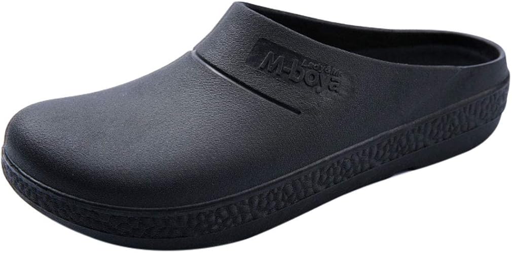 comfortable black non slip work shoes