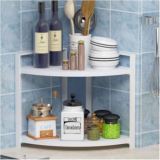 Amazon Com Lyhome Kitchen Shelf Corner Frame Kitchen Unit Storage