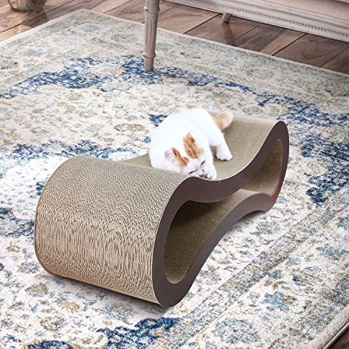 FluffyDream Cat Scratcher Cardboard, Scratching Pad House Bed Furniture