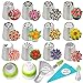 K&S Artisan Russian Piping Tips Set Cake Decorating Supplies Kit Flower Frosting tips Set 12 Icing Nozzles 2 Couplers 2 Leaf Tips 1 Silicone Bag 10 Pastry Baking Bags