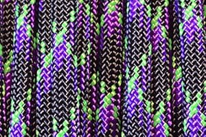 BORED? PARACORD! USA Made 550 Paracord - DIY Projects, Camping, Hiking, Tree Nets, 300 Colors - Type III Cord - Undead 100 Feet