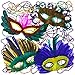 Toy World Mardi Gras Beads & Feather Masks Party Pack