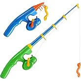 CozyBomB&reg; Magnetic Fishing Toy Pole 2 Pack for Replacement | No Fishes are Included, Bathtime Carnival for Kids Education Teaching, Party Fishing Poles Rod Ocean Sea Animals Birthday Gift (X-Large)