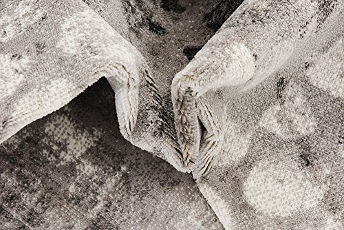 Unique Loom Sofia Collection Dark Gray 8 x 10 Area Rug (8' x 10')