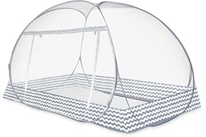 MOSHAKALA Instant Pop-Up Mosquito Net Tent for Bed | Full Enclosure Design with Ultra-Fine Mesh & Portable Foldable Frame | Indoor/Outdoor Camping, Travel Bed Canopy - Easy Setup & Pack up(Twin Size)