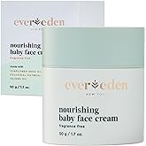 Evereden Nourishing Baby Face Cream 1.7 oz. | Non-Toxic and Fragrance-Free Face Lotion | Rich, Non-Greasy Baby Moisturizing Cream | Face Moisturizer with Clean Ingredients