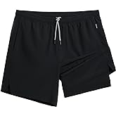 maamgic Gym Shorts for Men 7 inch Inseam with Liner Stretch 2 in 1 Workout Shorts Men Quick Dry Athletic Running Shorts