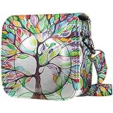 Fintie Protective Case for Fujifilm Instax Mini 8 Mini 8+ Mini 9 Instant Camera - Premium Vegan Leather Bag Cover with Removable Strap, Love Tree