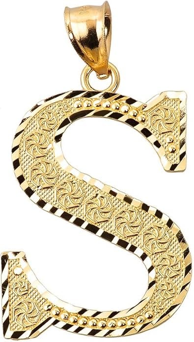 pendant with s letter