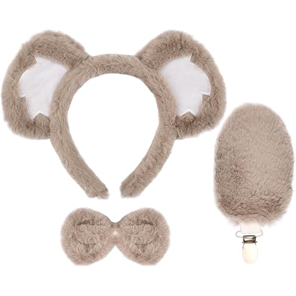 Serre-Tête Koala Mignon - Accessoire Cosplay Oreilles Koala Pour Fête Et Costume