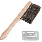 YiePhiot 2 Pack Drafting Brush, Mini Dusting Brushes for Students | Soft Bristles, Drafting Supplies and Architecture Cleaning Tool, Horse Hair Drafting Brush