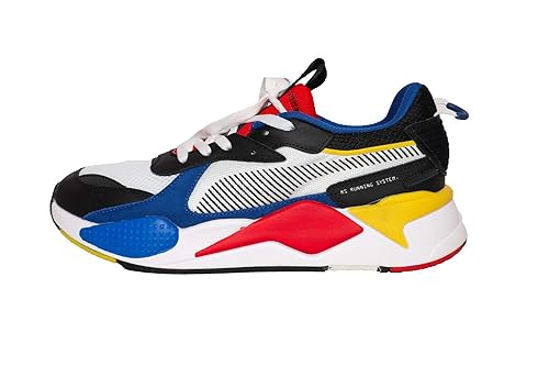 multi coloured puma trainers