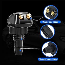leediga 2 PCS Car Windshield Nozzle, 1.14" x