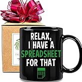 FALJIOK Funny Accountant Coffee Mug Gifts, Novelty Coffee Mug Gifts for Boss CPA Coworker Accounting, Spreadsheet Mugs, Birthday Christmas Mug Gift for Accountant