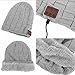 Onedayshop Bluetooth Wireless Knitted Beanie Built-in Stereo Speaker for listening music Hands Free Call Answer Hat (black1)