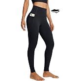 IUGA Workout Leggings with Pockets for Women Tummy Control Yoga Pants | Compression, High Waisted, No Front Seam, Soft 4-Way Stretch Fabric, Non See Through, Breathable, Moisture-Wicking, Gym, Yoga