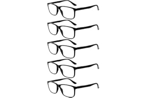 Kerecsen 5 Pack Reading Glasses for Men and Women Readers Spring Hinges Lightweight Eyeglasses