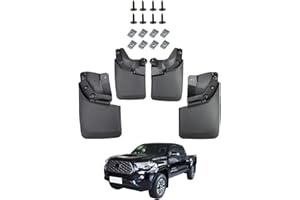 Kinwrdsn Mud Guard Mud Flaps Guards Splash All Weather Guard Mud for 2016-2023 Toyota Tacoma Mudguards Mudflaps Guards Front & Rear Set of 4