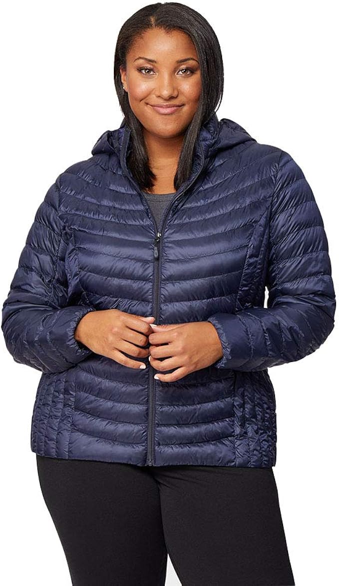 women's 32 degrees hooded puffer jacket