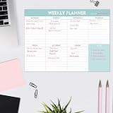 Nokingo Weekly Planner Pad 52 Sheets Undated 25.4x17.8cm Daily Schedule view 4