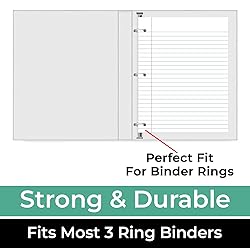 Rosmonde Loose Leaf Paper, 450 Sheets, 3 Pack, 56