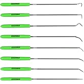 OEMTOOLS 26526 Hook and Pick Set- 8 Piece, Pick Set Mechanic, Hook Tool, Pick Tool, Mechanics Pick Set, Automotive Pick and H