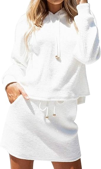 sweat suit skirt set