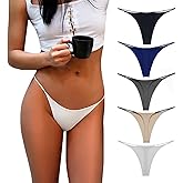 Aogda Thong for Women Cotton Underwear Low Rise Panties Woman G-String Thongs