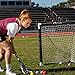 Champion Sports Mini Lacrosse Goal: Kids Gear Backyard Shooting Practice Net Black, 8.3