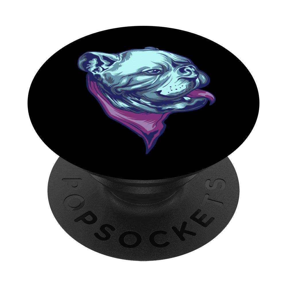 Bulldog Dog Lover Gift PopSockets PopGrip: Swappable Grip for Phones & Tablets