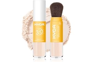 KYDA Mineral Sunscreen Setting Powder for Face & Scalp, SPF 35 Mineral Scalp Sunscreen, Lasting Oil Control Matte Loose Powder, Lightweight Breathable for All Skin Type, Translucent